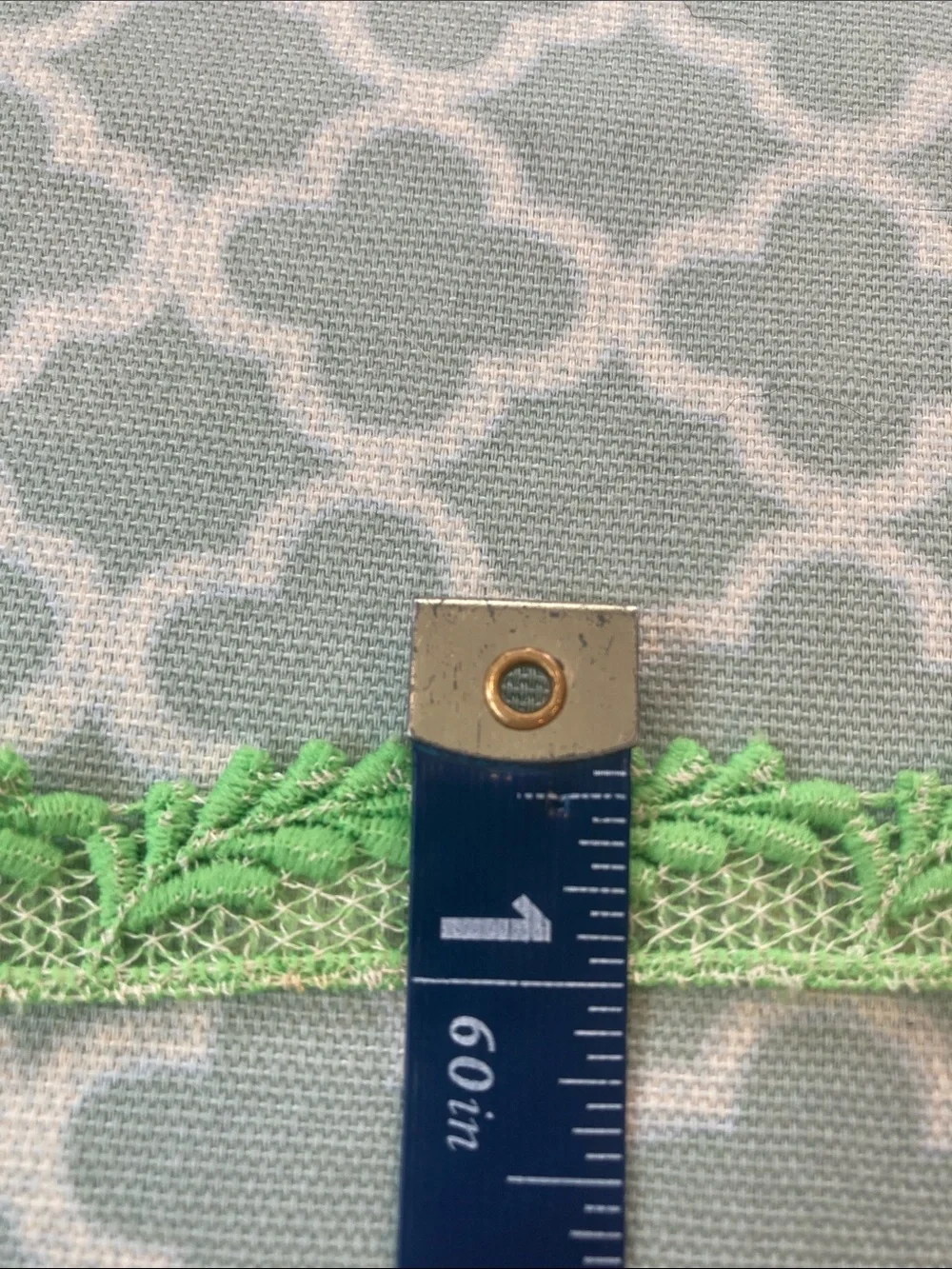Vintage Lime Green Lace Trim 5.75yd